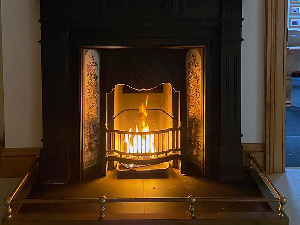 Fireplace in Dublin, Ireland